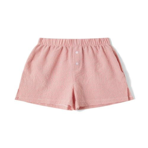 パンツ KIRSH Cheek Check Boxer Pants Pink KKSFCPS501MPIA Y2K YDKZYMD Women's Casual Wear Bottom Clothes in Gingham