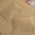 thumbnail image 7 of DNG Creations 4-Piece Long Ruffle Sheet Set 8-Inch Deep Pocket (Solid Taupe - King), 7 of 7