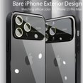 thumbnail image 2 of for iPhone 13 Pro Max Case Crystal Clear with Camera Lens Protector Luxury Plating Transparent Shockproof Anti-Scratch Soft TPU Phone Cases for Women Men-Black, 2 of 12