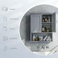 thumbnail image 5 of Costway Bathroom Wall Cabinet Medicine Storage Organizer with Adjustable Shelf & 2 Doors Gray, 5 of 10