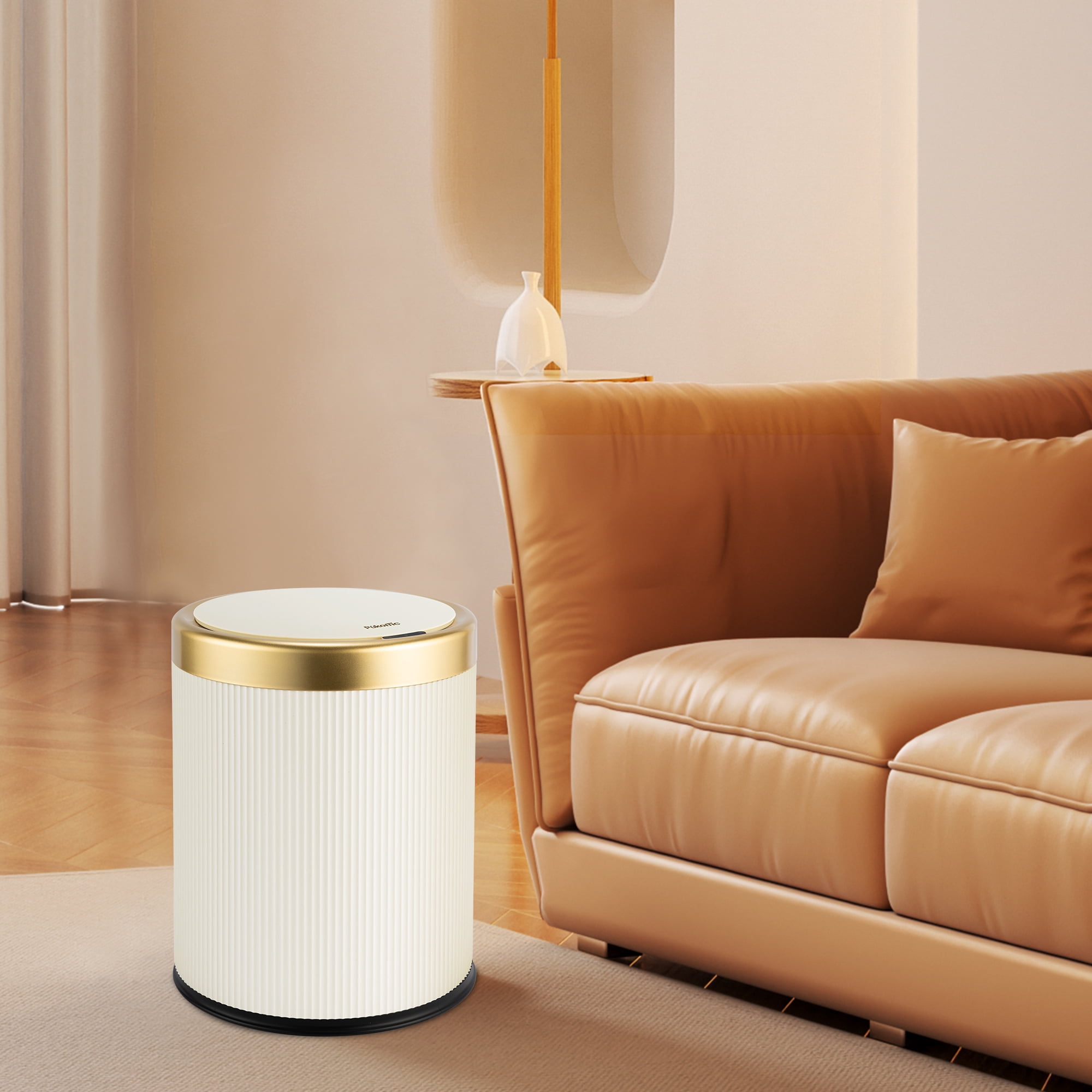 SUSTEAS 3.5 Gallon Motion Sensor Trash Can with Lid, Touchless Automatic Trash Bin for Kitchen and Bathroom