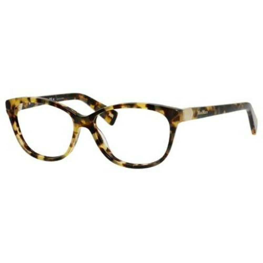 MAX MARA Eyeglasses 1196 000F Spotted Havana Gold 53MM - Walmart.com ...