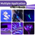 thumbnail image 2 of Linterna de luz negra UV COSOOS 2 395 nm con clip, paquete de 2, 2 of 8