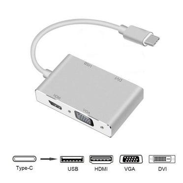 axGear USB-C to HDMI / DVI / VGA External Graphics Video Card Adapter USB 3.0 4K x 2K
