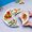 D, variant on Nkmbld Bent Shape Dessert Plates Unbreakable Dinner Plates Dishwasher Microwave Safe Reusable Lightweight Salad Plate for Fruits, Snack, Pasta, Cake, Dessert, Green