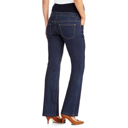 Maternity Plus-Size Full-Panel 5-Pocket Bootcut Jeans - Walmart.com