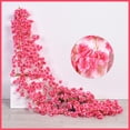 thumbnail image 5 of Christmas Garland Christmas Decoration Artificial Cherries Blossoms Rattan Hanging Indoor Home Thanksgiving Day Christmas Party Fireplace Decoration Christmas Tree Decoration Cedar Garland, 5 of 8