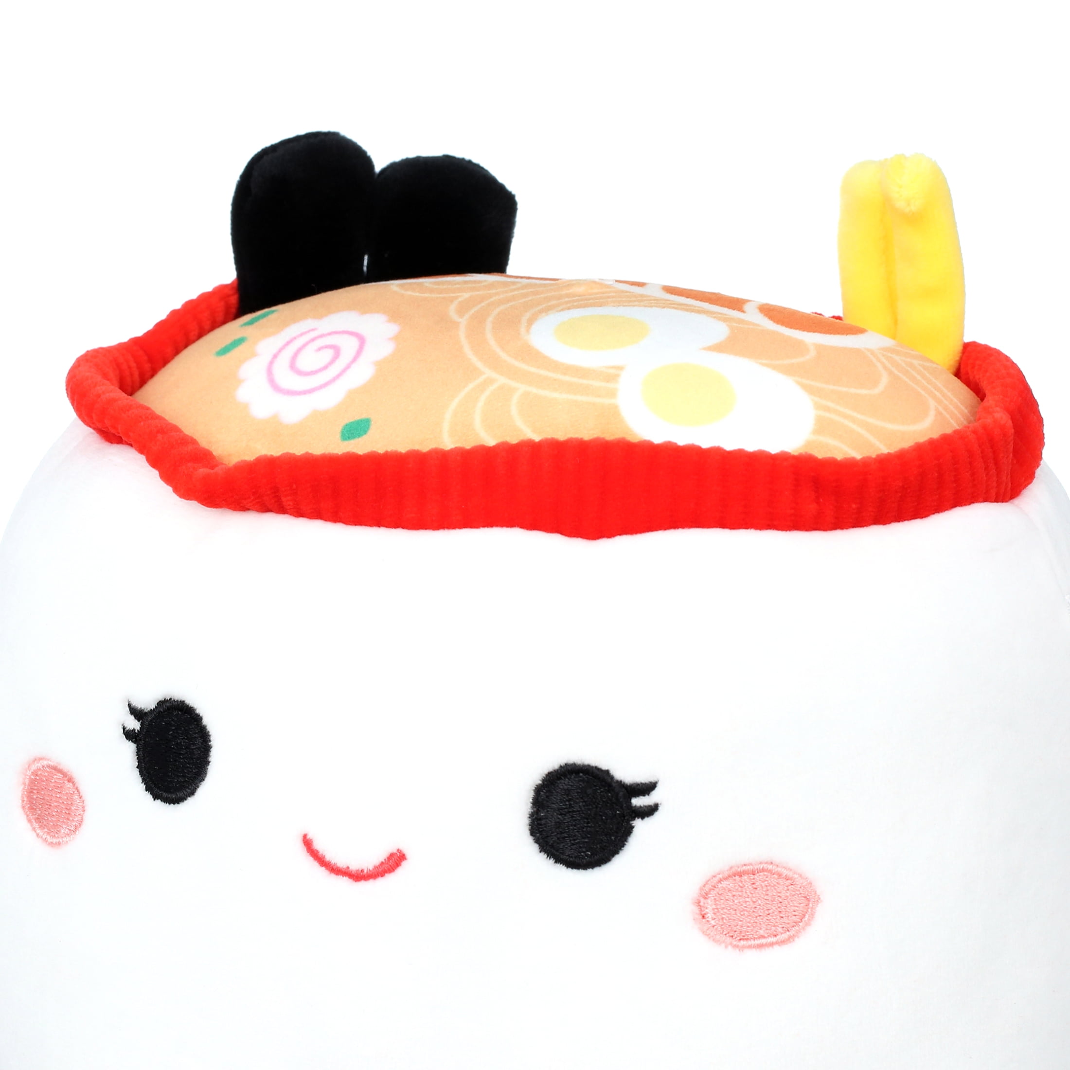 Original 7 inch Raisy the Ramen Bowl Dog Toy - Medium Ultra soft Official Squishmallows Plush Pet Toy