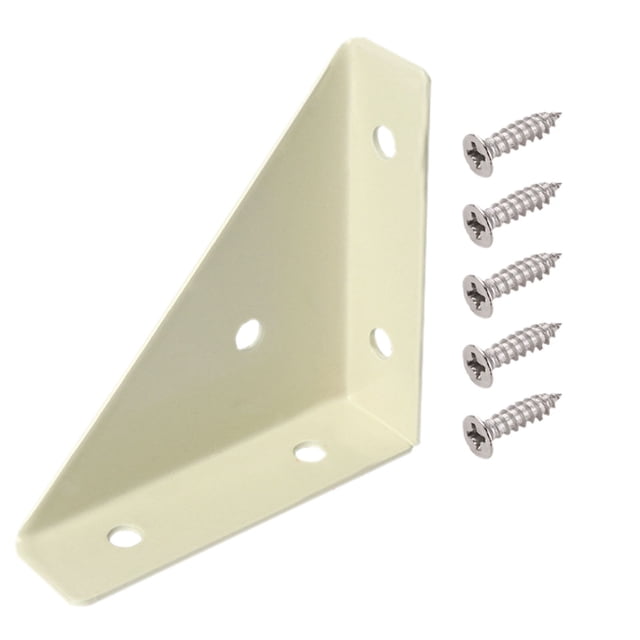 MOQIN Joints de Gousset Robustes, Code d'Angle Triangulaire, Attaches de Support d'Angle pour Table, Chaise, Armoire, Lit