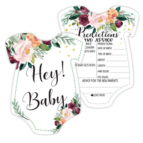 30PCS Baby Shower Prediction Cards- boy or girl Keepsake Gender Reveal party Atmosphere decoration