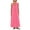 Hot Pink, variant on Womens Summer Dress with Pockets Plus Size Sleeveless Crew Neck Sundresses Summer A-Line Vacation Maxi Dresses for Women Beach Fashion White M