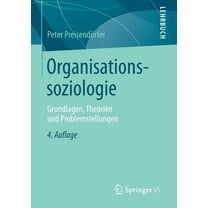 Organisationssoziologie: Grundlagen, Theorien Und Problemstellungen, (Paperback)