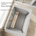 thumbnail image 2 of Caja de almacenamiento de tela Oxford, caja de almacenamiento plegable para el hogar, caja de tela con estante de acero, caja de almacenamiento de ropa y pantalones, 2 of 5