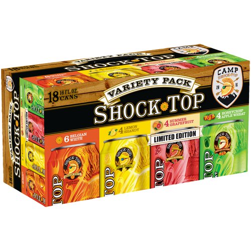 Shock Top Seasonal Beer Variety Pack, 18 pack, 16 fl oz