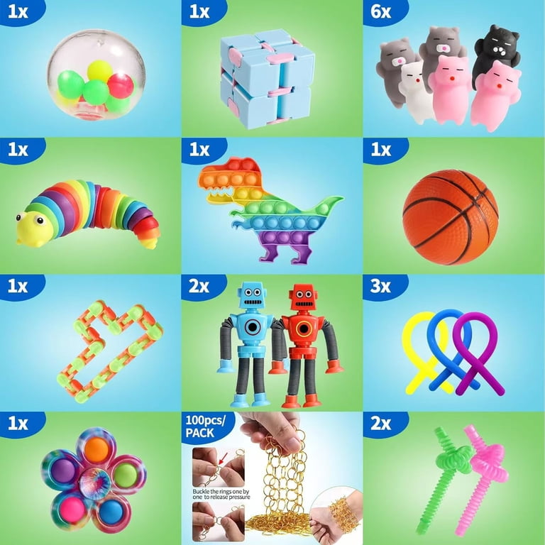 Pack De 30 Juguetes Fidget Para Aliviar El Estrés Y La Ansiedad – Set Sensorial Para Niños Y Adultos Con TDAH, TOC O Autismo, Regalo Ideal Para Cumpleaños Y Fiestas