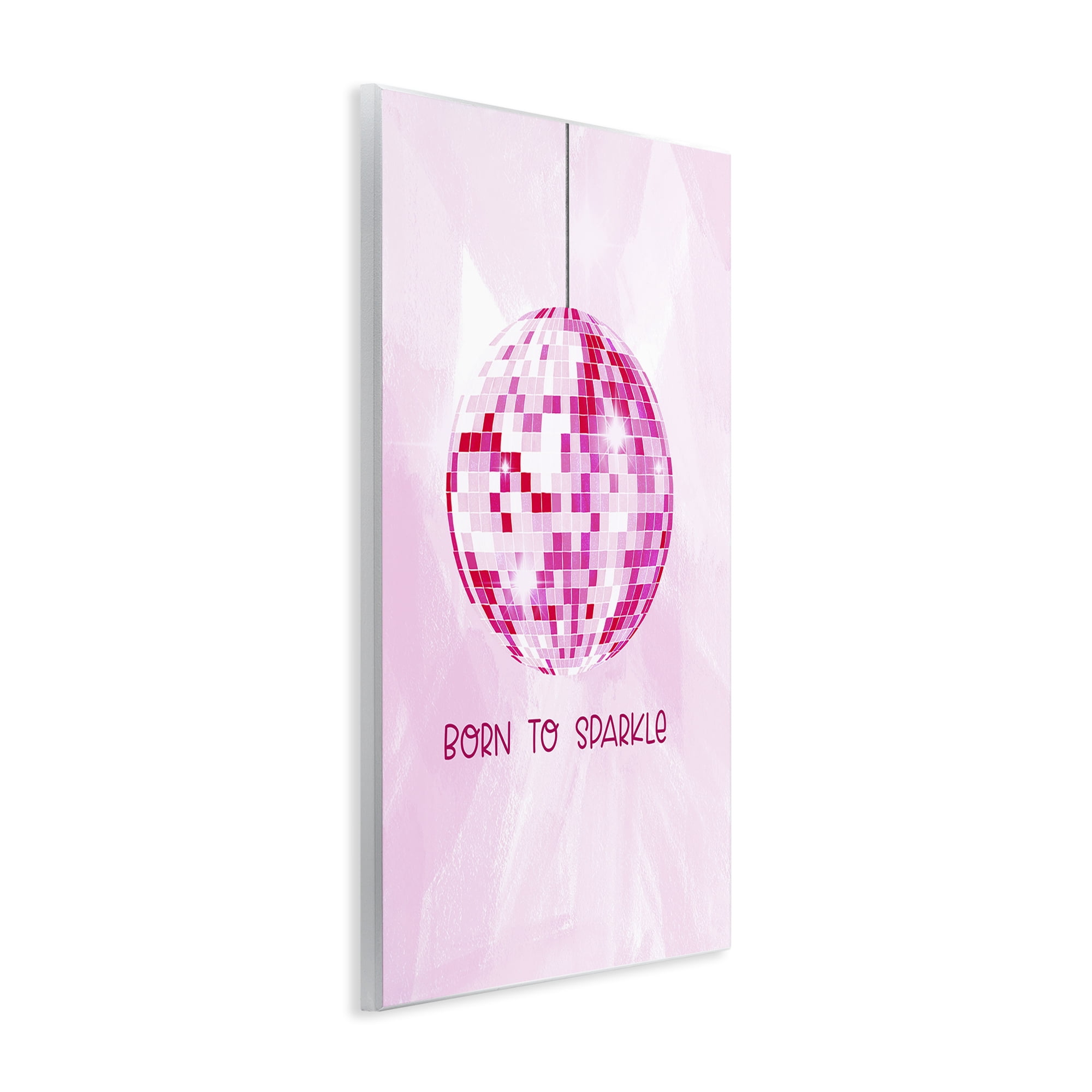 Stupell Industries Born To Sparkle Disco Typography Painting Unframed Art Print Wall Art, 10 x 15