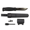 thumbnail image 3 of Morakniv Garberg Carbon Steel Full-Tang Fixed-Blade Survival Knife with Sheath and Fire Starter, Black, 4.3 Inch Blade, 3 of 4