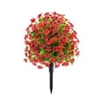 thumbnail image 2 of CQCYD under $5 Artificial Topiary Ball Trees with Ground Spike, UV Resistant Artificial Violet Shrubs, Fake Evergreen Artificial Plants Flowers Brush for Outdoor Indoor Front Porch Garden, 2 of 6