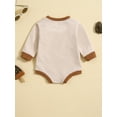 thumbnail image 3 of Bagilaanoe Newborn Baby Girl Boy Oversized Romper Sweatshirt Long Sleeve Bodysuits Letter Print Pullover 3M 6M 12M 18M Infant Casual Tee Tops, 3 of 9
