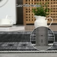 thumbnail image 5 of Tzou Area Rug Runner 2x6 for Kitchen Contemporary Black Geometric Door Mat Anti Slip Washable Carpet for Bathroom Laundry Bedroom, 5 of 6