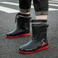 thumbnail image 3 of AUXDIQ Men Rain Boots Outdoor Garden Boots Waterproof Ankle Rain Shoes, 3 of 5