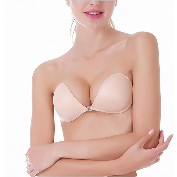 Sujetador push up sin tirantes autoadhesivo escotado invisible sin espalda sujetadores adhesivos Walmart en linea