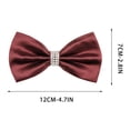 thumbnail image 3 of Aufmer Fashion Solid Color Male Formal Neck Knot Neat Compact Appearance Easy Wear Structure For Various Adult Formal Social Occasion Outfit Collocation, 3 of 7
