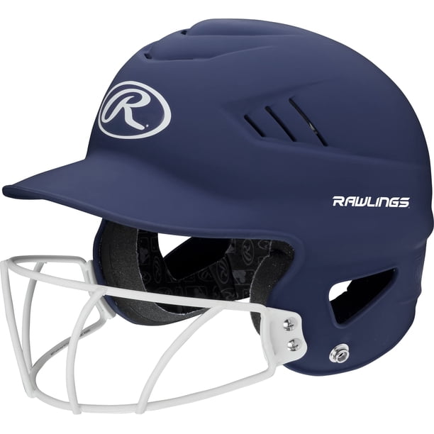 Casco de bateo Rawlings | COOLFLO HIGHLIGHTER | Protector facial incluido | Talla única para la mayo