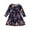 Navy, variant on EnJoCho Girl's Casual Dress Summer Scoop Neck Long Sleeves Floral Flowy Print Plain Sundress Dress Little & Big Children Fashion Party Dresses 3-4 Years