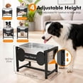 thumbnail image 2 of Elevated Dog Bowl, 2.4 Gallon Adjustable Stainless Steel Water Bowl for Large Breed, Dog Water Feeder, Pet Feeder with Full Metal Stand for Relief Joint Pressure, Easy Clean, 2 of 8