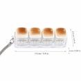 thumbnail image 4 of Caramel Bread Light Up Button Clicker Fidget Toys for Adults LED Glow Plastic Mechanical Gadget Handheld Pastry Shape Office Desk Accessory Pressure Relief Tool 1 Pack, 4 of 7