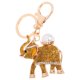 thumbnail image 1 of Llavero con colgante para bolso, diseño de animal con diamantes de imitación y elefante, ideal como abalorio para bolso de mujer, 1 of 7