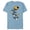 Ocean Blue, variant on Disney and Pixar’s Dug Days Puppies I Love You and You - Short Sleeve Blended T-Shirt for Adults – Customized-Dark Heather