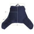 thumbnail image 6 of Nestl Reading Pillow for Kids & Teens, Bed Rest Pillows with Arms for Sitting in Bed, Shredded Memory Foam Small Backrest Support Pillow, Blue (Navy Blue), 6 of 6