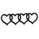 thumbnail image 5 of Pegatinas para exterior de coche, pegatinas de corazón para coche, pegatinas de insignia de corazón, pegatinas de coche Negro mate, 5 of 9
