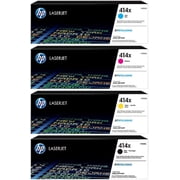 HP 414X High-Yield Toner Cartridge 4-Pack (Black, Cyan, Magenta, Yellow) Works with Color LaserJet Enterprise M455dn, MFP M479 Series W2020XQ1 (Sold Without Manufacturer Warranty)