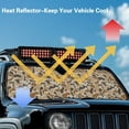 thumbnail image 5 of Uorisanigo Windshield Sun Shade Car Sunshade Heat Shield Duck Camouflage Hunting Sunshade Sun Visor Mat for 1997-2017 Jeep Wrangler Rubicon Sahara TJ JK JKU 2/4 Doors Compass, 5 of 7