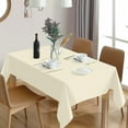 thumbnail image 2 of 10 Pack Ivory Plastic Tablecloth Disposable Table Covers for Parties Bridal Shower Birthday Engagement Wedding, Fits 6 to 8 Foot Rectangle Tables (54 × 108 Inch)", 2 of 6