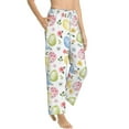 thumbnail image 2 of Uemuo Easter Egg3 Pattern Women's Wide Leg Palazzo Lounge Pants with Pockets Light Weight Loose Comfy Casual Pajama Pants-Large, 2 of 9
