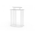 thumbnail image 3 of FixtureDisplays® Acrylic Podium Wood Pulpit Large Lecterm for Church School Conference Plexiglass Events Hotel Party Rally 1803-4 - Easy Assembly Required, 3 of 7