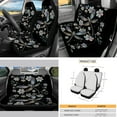 thumbnail image 3 of Yuyamidu Dragonfly Car Seat Covers Sets of 16 Flower Steering Wheel Cover Seat Belt Covers Gear Shift Knob Cover Rear View Mirror Cover Cup Coasters Key Chain Sun Visor Car Accessories, 3 of 7