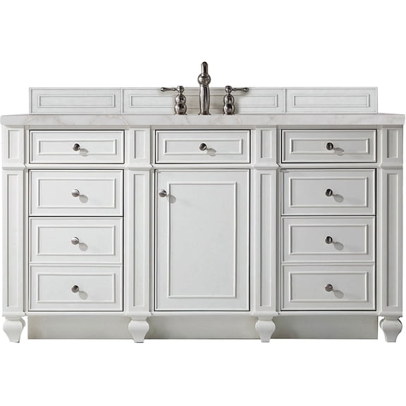James Martin Vanities 157-V60S-BW-FVSL Bristol 60" Free Standing Single Basin Hardwood