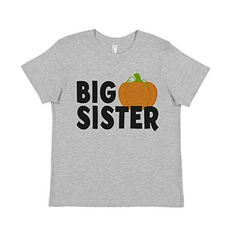 

7 ate 9 Apparel Kids Big Sister Halloween Tshirt Grey