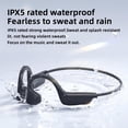 thumbnail image 1 of Auriculares de conducción ósea, auriculares óseos, auriculares Bluetooth de fitness inalámbricos de oído abierto mejorados con micrófono, 8 horas de duración, 1 of 4
