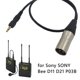 thumbnail image 4 of Conector de audio de 3,5 mm XLR de 3 pines para grabación de sonido de micrófono Sony UWP D11 D21 P03B, 4 of 6