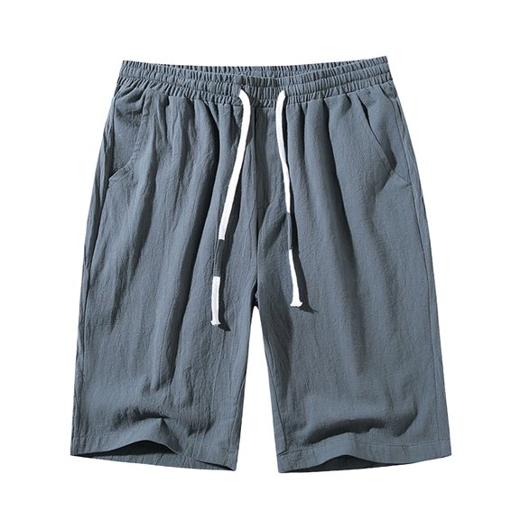 Sngxgn Mens Outdoor Casual Elastic Waist Lightweight Fishing Hiking Shorts(Dark Gray,XL)