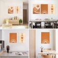 thumbnail image 6 of Boho Wall Art Set of 3, Mid Century Modern Wall Decor Framed Canvas Print 12"x16" Minimalist Wall Art Geometric Abstract Modern Neutral Boho Wall Art Decor for Living Room Bedroom Bathroom, 6 of 6