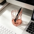 thumbnail image 6 of Metal Pen Holder Desk Organizer, Makeup Brushes Cup, Multi Purpose Pencil Storage Caddy For Home Office, Sleek And Sturdy Design (Multicolor ,10*8), 6 of 9