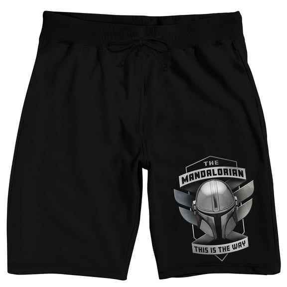 The Mandalorian This Is The Way Men's Black Sleep Pajama Shorts-Small