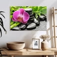 thumbnail image 3 of Elephant Stock Zen Stones For Spa Wall Art - Horizontal Canvas Wall Art - Living Room Wall Decor - Wellness Canvas - Green And Black Decor - 24" x 16", 3 of 8
